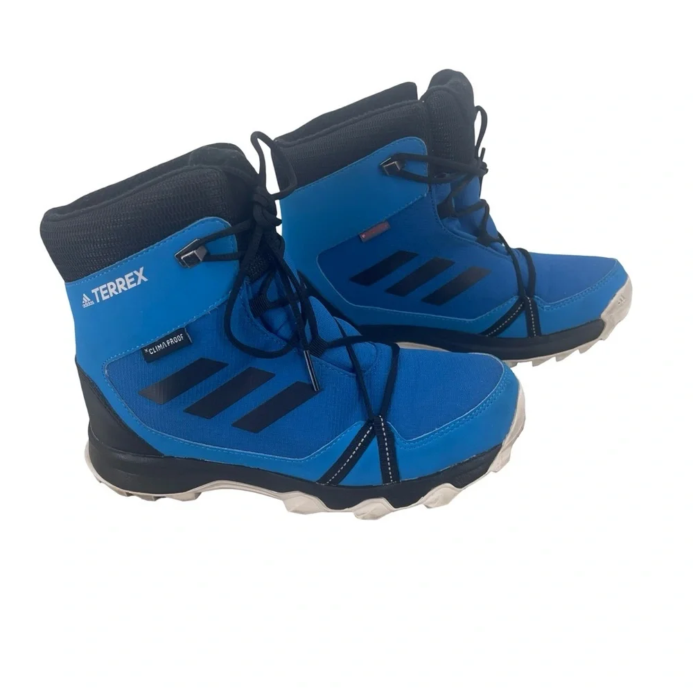 adidas Terrex Kids Bright Blue and Black Winter Boots snow boots